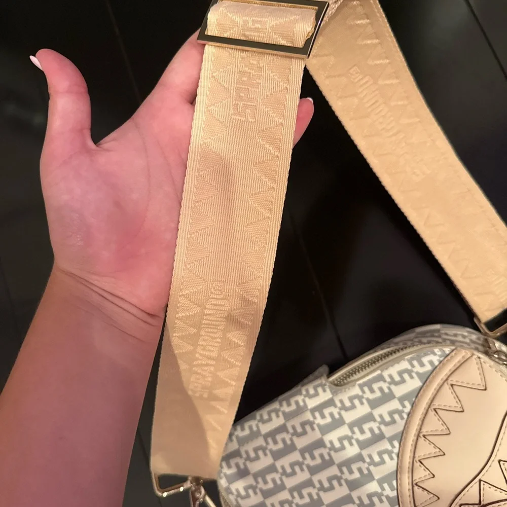 Sprayground Tan and Gray Patterned Bag - Picture 7 of 7